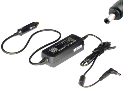 Picture of the car charger with its DC plug tip