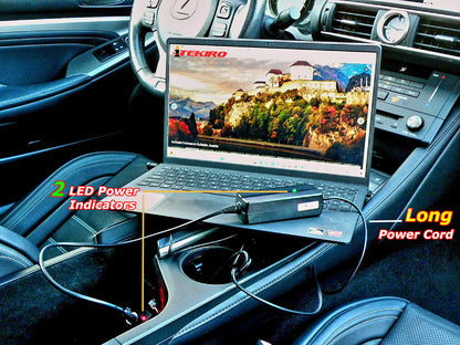 Extra long power cord & 2 smart LEDs